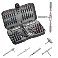 juego de destornilladores de trinquete multifuncion vman 66 en 1 mini kit de herramientas de reparacion con puntas magneticas multiples herramienta domestica para pc y escritorio etc
