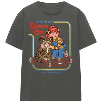 Steven Rhodes Camiseta Caring For Your Den Cat para hombre