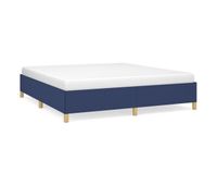 estructura de cama de tela azul 160x200 cm