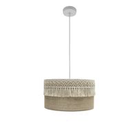fabrilamp colgante con pantalla de saco con pasamaneria ekaterina de