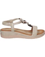 sandalias con cuna para mujer amarpies abz28642 beige 41