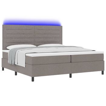 Cama Tapizada 203x203x128 Cm  - Taupe