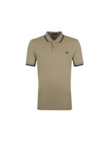 polo fred perry twin tipped marron hombre