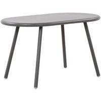 mesa de centro velva plastico gris oscuro 45x80x45 cm clp
