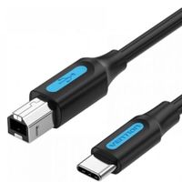 cable usb vention cqubf usb 20 tipo-c a tipo-b 480mbps 1m negro