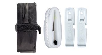Bolsa de sillin schwalbe slim   camara aerothan 700x28 35 mm  presta 80 mm    2 palancas de cubiertas