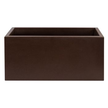Macetero de polietileno bronce 70x30x30 cm