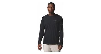 Camiseta tecnica de manga larga columbia cirque river pro negra para hombre