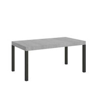 mesa extensible everyday premium 140400x90 cm patas hormigon antracita
