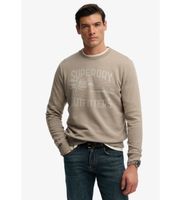 superdry para hombre m2014495a sudadera retro outdoor taupe s casual algodon