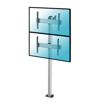 Kimex Soporte de Suelo Atornillable para 2 TV 40