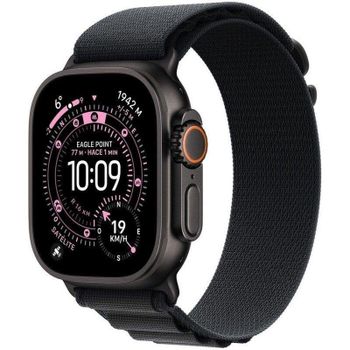 Apple Watch Ultra 3 GPS + Cellular 49mm Caja de Titanio Negra con Correa Loop Alpine Negra Grande