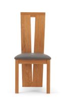 montreal solid oak and grey dining chairs - grey