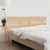 dhome cabecero madera natural 220cm dual horizontal estilo ancho madera reciclada dm herrajes incluidos 220cm dual horizontal ancho madera natural
