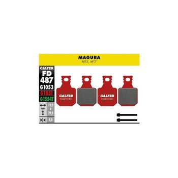 Galfer - Pastillas de freno Advanced para bicicletas MTB compatibles con Magura MT5 y MT7, incluye tornillos, ideal para ciclismo de montaña y uso deportivo exigente