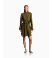 emporio armani para mujer ew000817af20252 vestido beach verde s casual viscosa manga larga