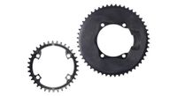 plato alugear round aero 110 bcd asymmetric shimano 12 velocidades negro