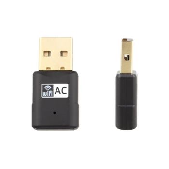 Tarjeta de Red Fanvil WF20 USB Inalámbrica Wi-Fi 5 Dual Band 150 Mbps Negra