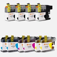 pccom essential brother lc123lc121 cartucho tinta compatible negrocianmagentaamarillo pack 10