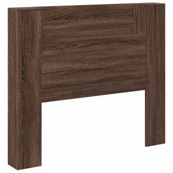 Cabecero，panel De Cabecero Con Estante Roble Marrón 120 X 16,5 X 103,5 Cm