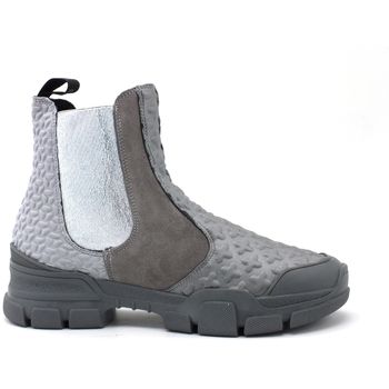 L4k3 Botines LAKE Beatles Cross Stivaletto Elastico Silver C25-BEA para mujer