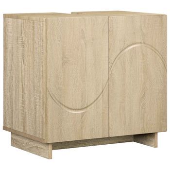 Mueble De Baño Roble Sonoma 60 X 41 X 58 Cm Vidaxl