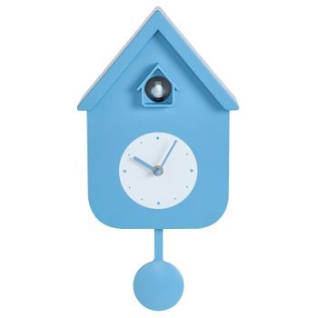 Reloj De Cuco Moderno Con Sonido De Pájaro Reloj De Péndulo Infantil Azul Bonneval
