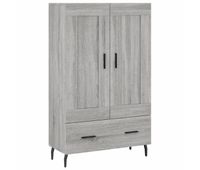 aparador alto - mueble de almacenamiento madera de ingenieria gris sonoma 695x31x115 cm es1317