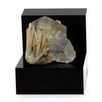 fluorita y cuarzo - piedra natural de rusia dalnegorsk - cristales de fluorita y cuarzo coleccion de michel jouty  2603 cts - certificado de