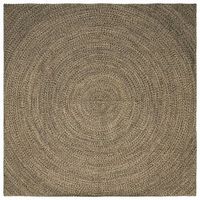alfombras de area natural y negro 300 x 300 cm yute vidaxl
