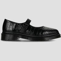 dr martens bailarinas elphie mj mary jane shoe black new vibrance croco para mujer