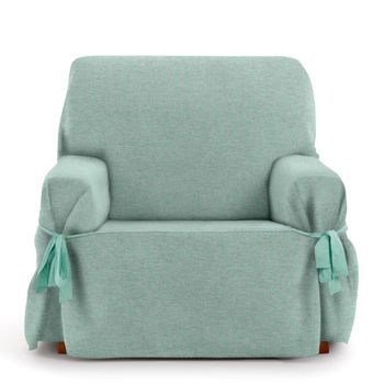 Funda De Sofá Con Lazos Valeria 6 Cubresofa Verde 1 Plaza