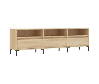 Mueble tv - mesa de tv madera contrachapada roble sonoma 150x30x44,5 cm