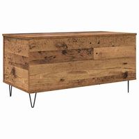 mesa de centro 90x445x45 cm metal - marron