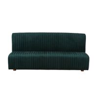 sofa profesional de 3 plazas de terciopelo verde bosque