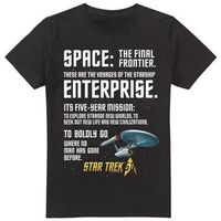 star trek camiseta manga larga intro para hombre