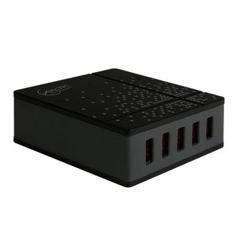 Cargador ARCTIC Smart Charger 8000 EU 5 USB 8000mA Protección Total Interior Negro