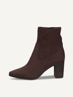 caprice bootie brown made of textiles with block heel size 39