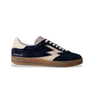 MOA Concept para hombre. CL182MCO Zapatillas de Piel Club azul (44), Plano, Cordones, Casual
