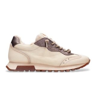 Hispanitas para mujer. PHI265160 Zapatillas de Piel Oregon beige (39), 1 a 3cm, Cordones, Casual