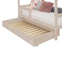 cajon de cama 90 x 180 con somier buddy - beige