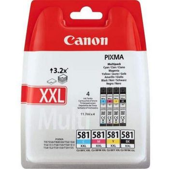 Canon CLI-581CMYK XXL Multipack Original Negro/Cian/Magenta/Amarillo