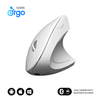 raton subblim vertical ergo dual bateria blanco
