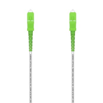 Cable de fibra óptica AISENS A152-0500 SC/APC-SC/APC 20m OS2 G.657A2 Simplex LSZH Blanco