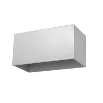 Lámpara de pared gris aluminio alt. 10 cm