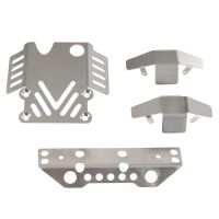 kit de armadura de chasis de accesorios de metal 304 mejorado para modelos de vehiculos rc mjx 112 h12y h12y