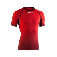 camisetas trail lurbel spirit short sleeves ahorra 35 - xl rojo  negro