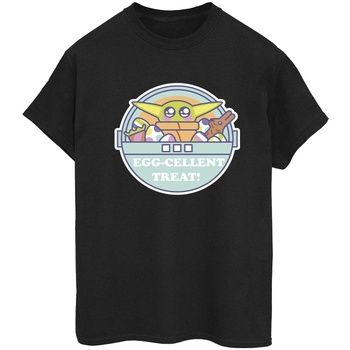 Disney Camiseta manga larga The Mandalorian Eggcellent Easter para mujer