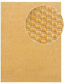 Alfombras de interior y exterior Venezia amarillo 150 cm cuadrado