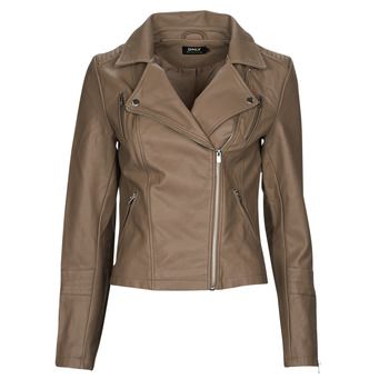 Only Cazadora de cuero ONLGEMMA FAUX LEATHER BIKER para mujer